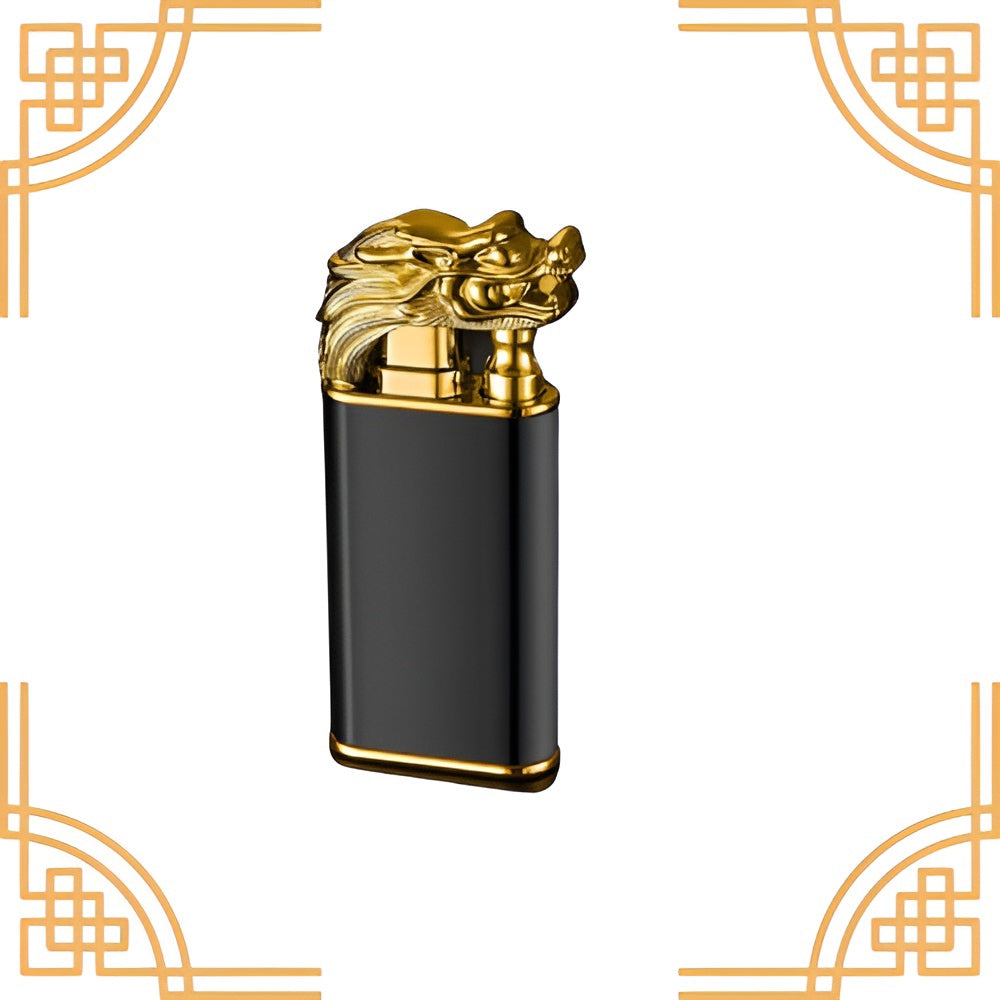 Puff Babe Gold Dragon Lighter