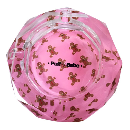 Pink Crystal Gingerbread Ashtray