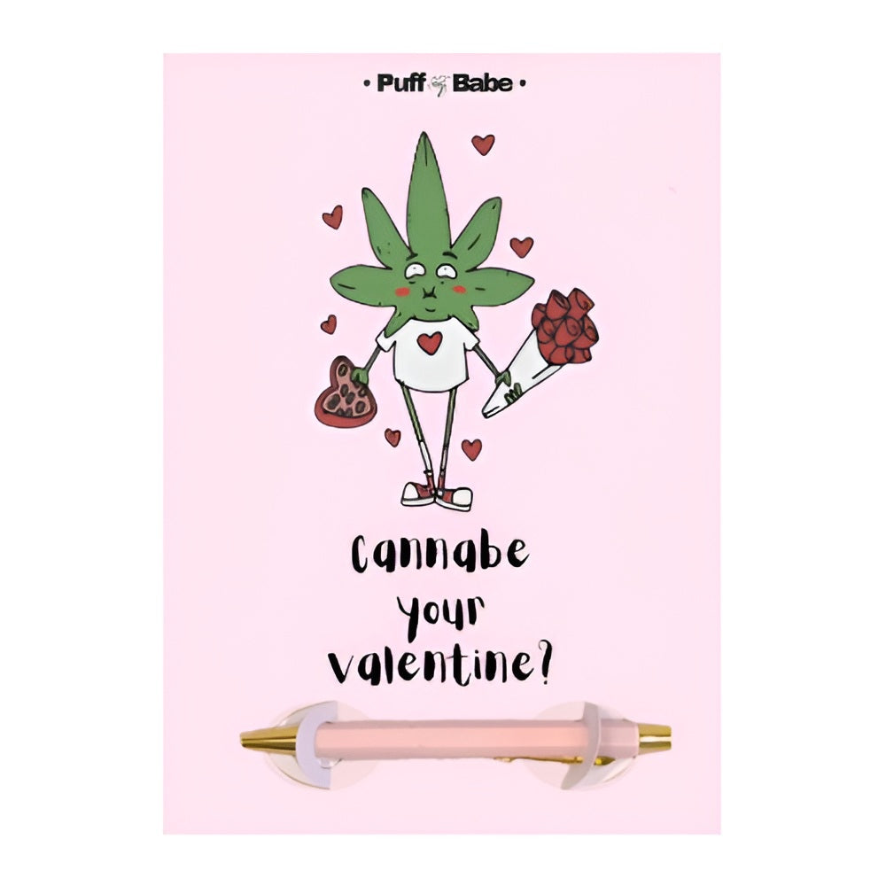 Puff Babe Valentine’s Day Card with Built in Holder