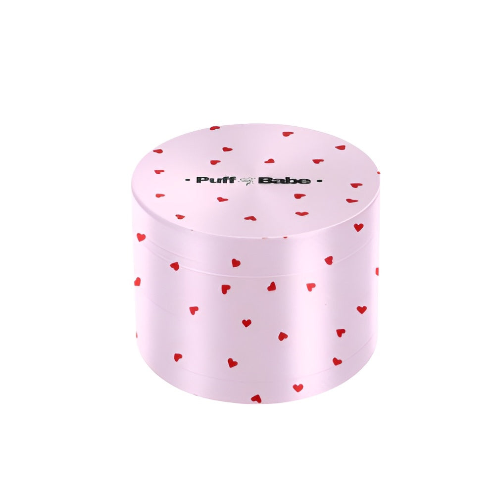 Puff Babe - Pink Red Heart Love Grinder