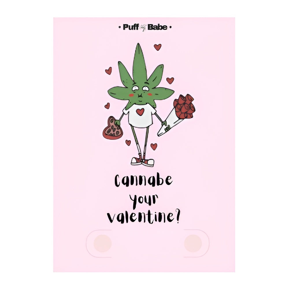 Puff Babe Valentine’s Day Card with Built in Holder