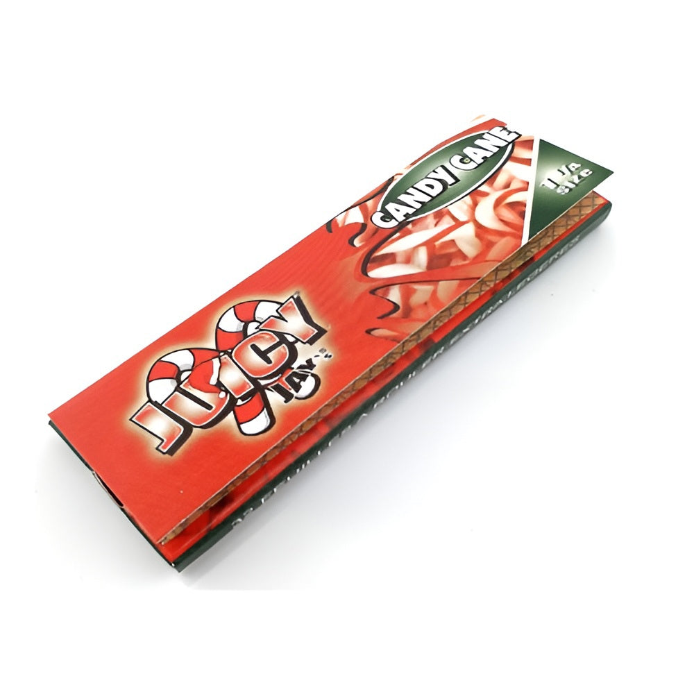 Puff Babe - JUICY JAY Candy Cane Rolling papers - 1/4 Size