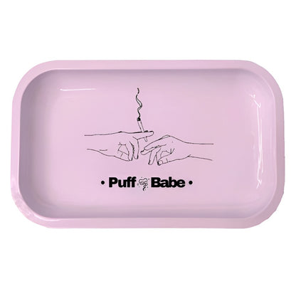 Puff Babe - Pink Rolling Tray