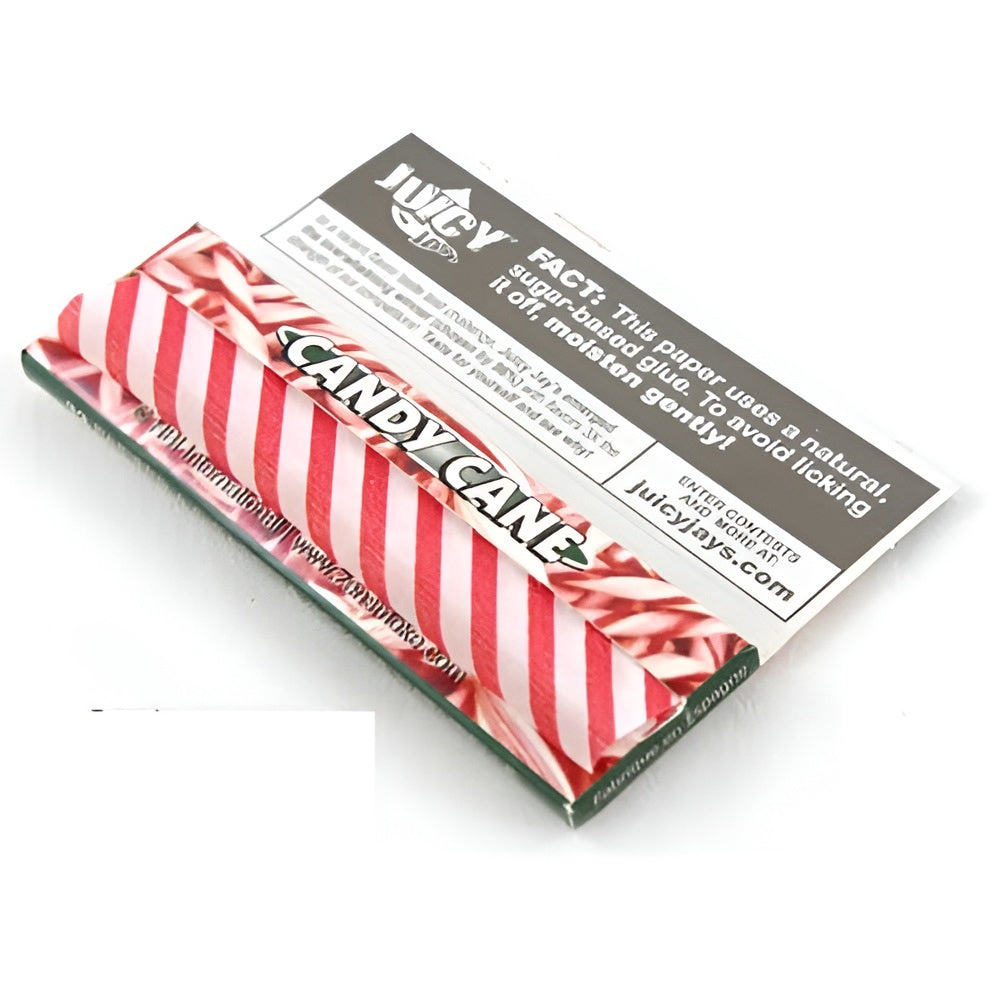 Puff Babe - JUICY JAY Candy Cane Rolling papers - 1/4 Size