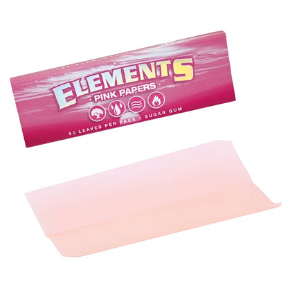 Puff Babe - Natural Pink Elements Rolling Papers - Kingsize